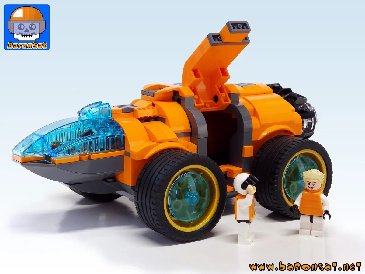 Lego moc Jupiter Explorer Retro Future Space Custom Model Open