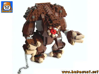 lego rancor custom model moc